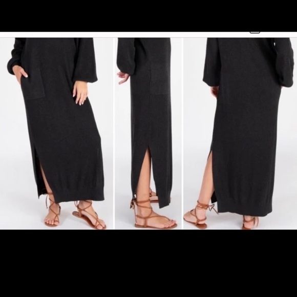 Natural Life Rib Knit Sweater Maxi Dress in Charcoal
size Small/Medium - Picture 3 of 12
